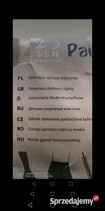 Białe rajstopki Moszczenica sprzedam