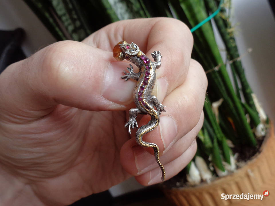 stara broszka z platyny