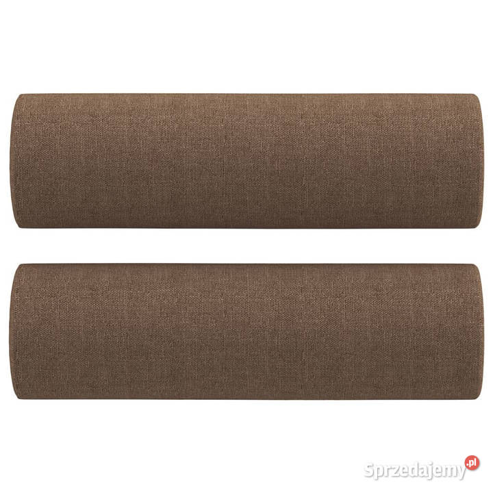 3osobowa sofa z poduszkami brązowa 180 tkanina Sofy i kanapy Warszawa