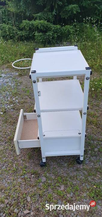 Stolik pomocniczy na kółkach Biomak z szufladą Kraków