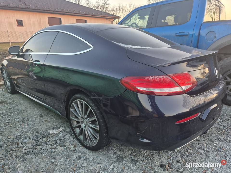 Mercedes C300 Coupe 2017 pakiet AMG uszkodzony w dolnośląskie Żórawina sprzedam