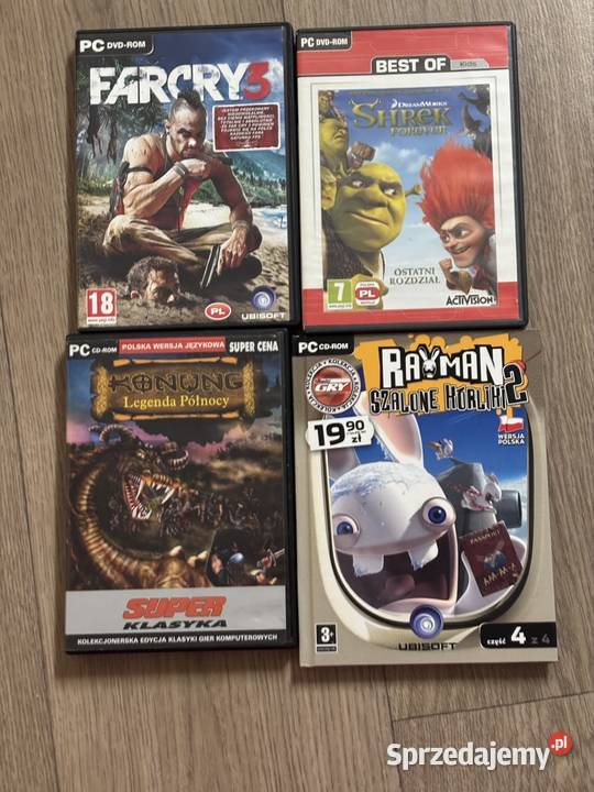 Gry PC zestaw retro Sims Harry Potter Rayman Far