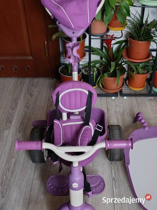 Fioletowy rowerek trójkołowy Little Tikes 4w1 Poznań sprzedam