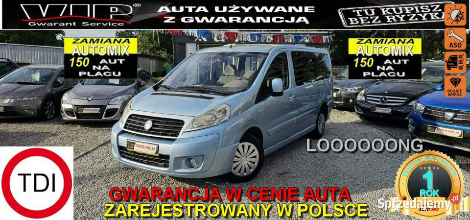 Fiat Scudo LONG20HDI 120PanoramaWelur centralny zamek Scudo Świdnica