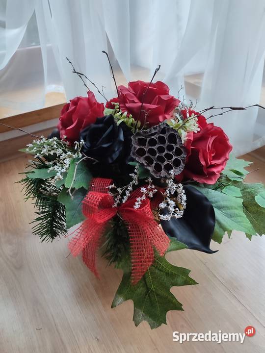 Wiązanka na cmentarz kompozycja kwiatowa na grób Sosnowiec