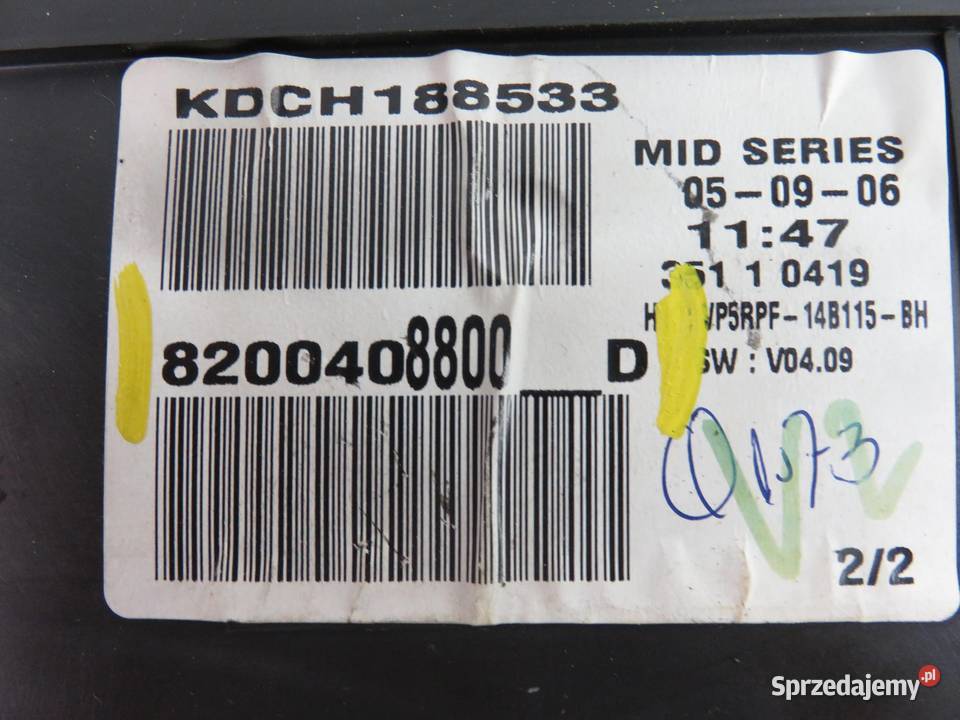 LICZNIK RENAULT MEGANE II 19 dCi 8200408800D sprzedam