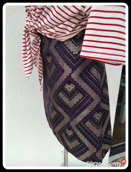 OASIS spódnica fioletowo złota z podszewką 42 XL Płock