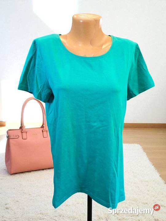 Prosty zielony Tshirt Damski Rozmiar L Bytom
