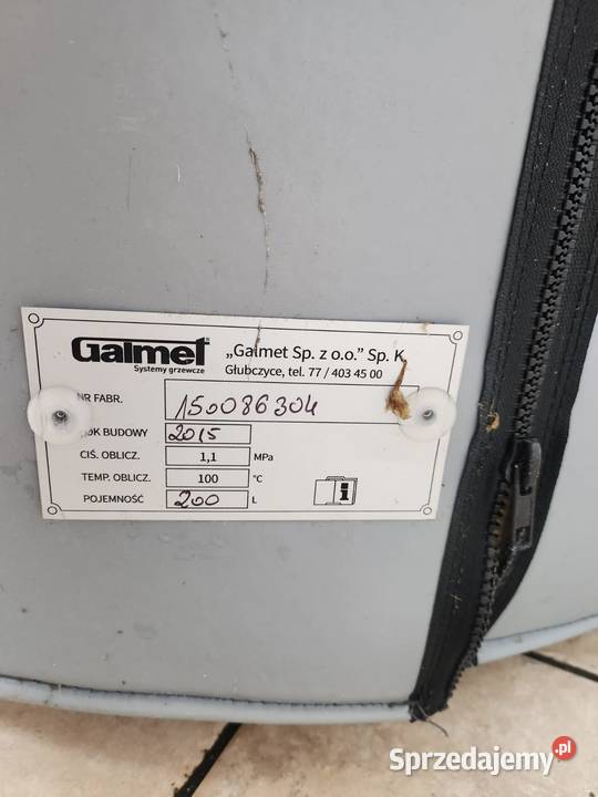 Sprzedam Bojler przemysłowy 200l 14Kw Szczecin
