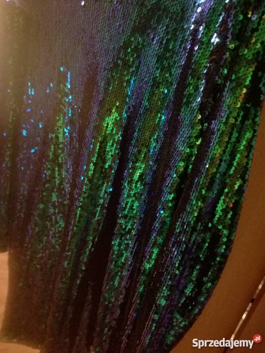 Sukienka kameleon prosty krój Idealna na Łódź