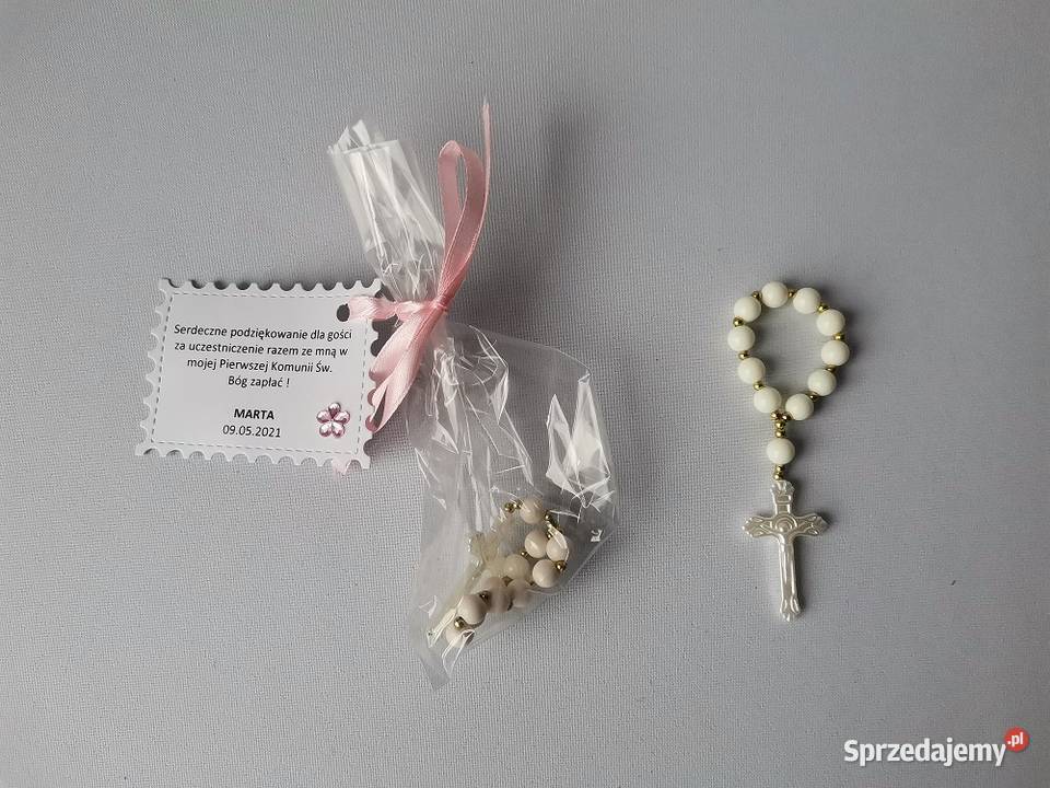 Podziękowania Komunia Dziewczynka Różaniec Ecri wielkopolskie Poznań