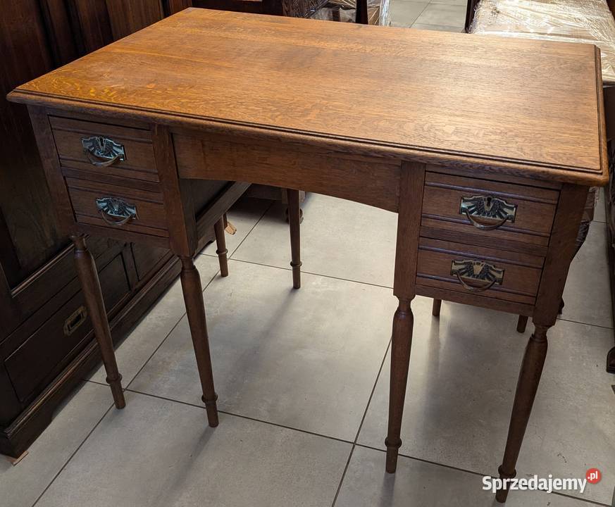 Piękne dębowe biurko secesyjneszer 100 sklep Dąbrowa Górnicza
