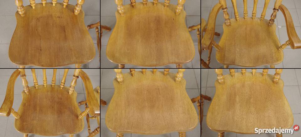 Krzesła w amerykańskim stylu 6 komplet 4768 Meble Nysa