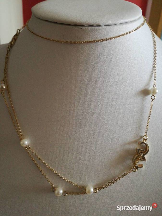 Naszyjnik złoty z perełkami Naszyjniki Lublin