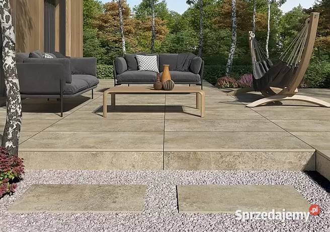 Płyty tarasowe 2 120x60 beżowe balkon ogród