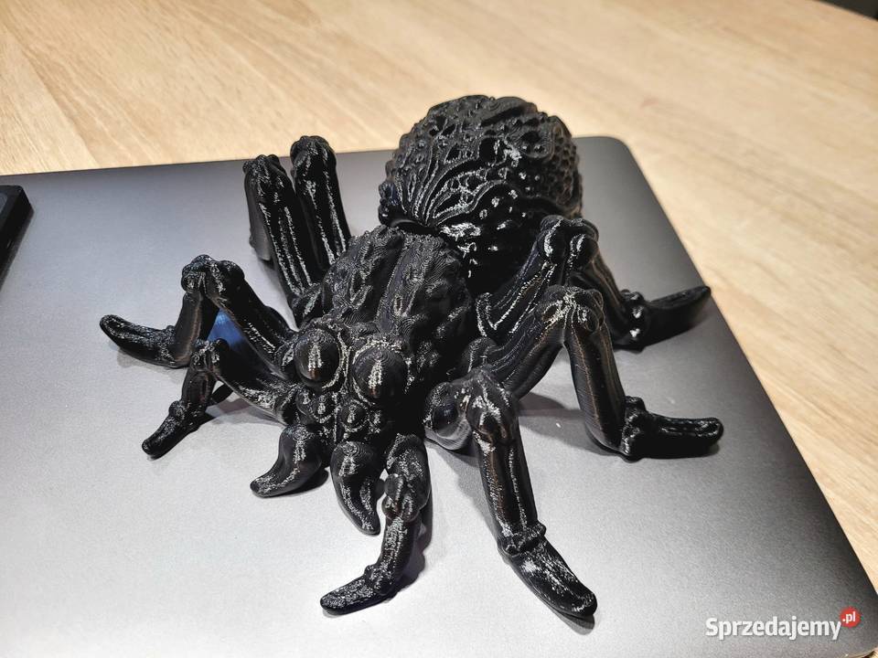 Realistyczny elastyczny pająk 3D wydruk PETG małopolskie Krzyszkowice