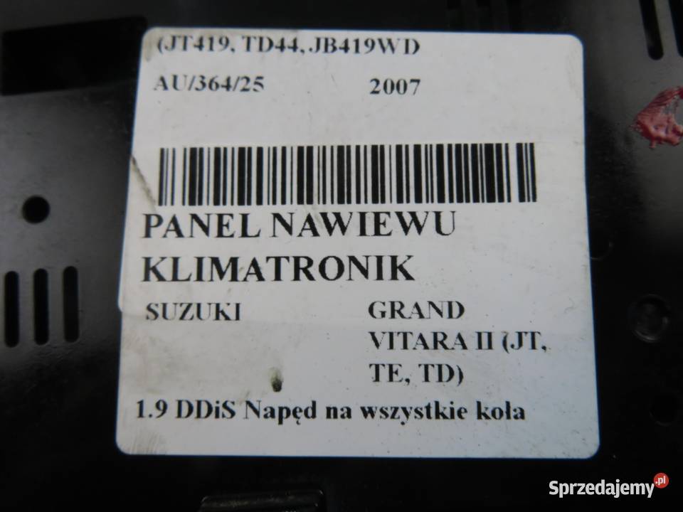 KLIMATRONIK SUZUKI GRAND VITARA II 3951065J0 osobowe