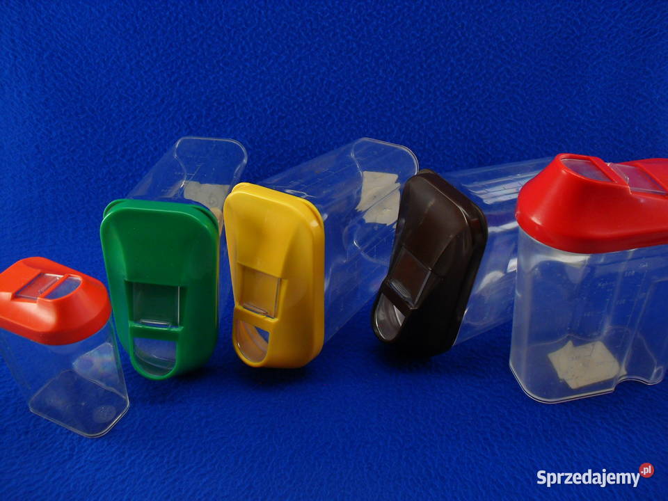 Zestaw pojemników do kuchni wielokolorowy Bielawa