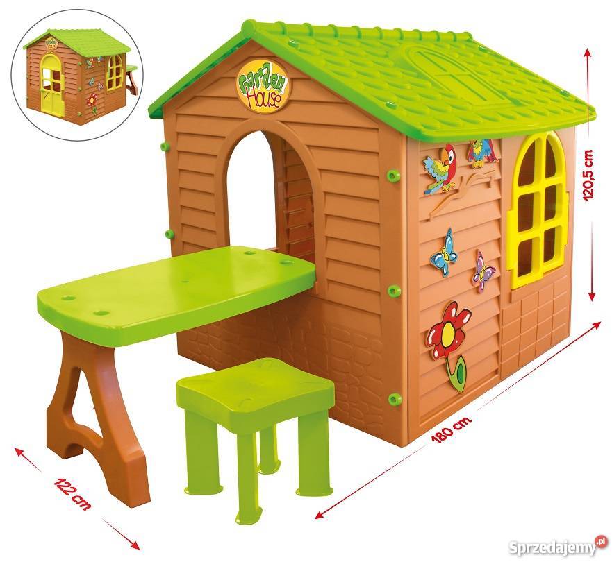 11045 DUŻY DOMEK OGRODOWY DZIECI ZE STOLICZKIEM
