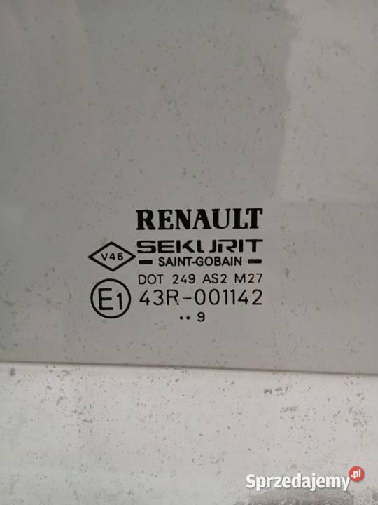 Szyba Drzwi Lewa Przednia Renault Twingo 97 Boczne (drzwi) Bralin