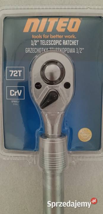 NITEO grzechotka teleskopowa 12 72T CrV NOWA Ełk sprzedam