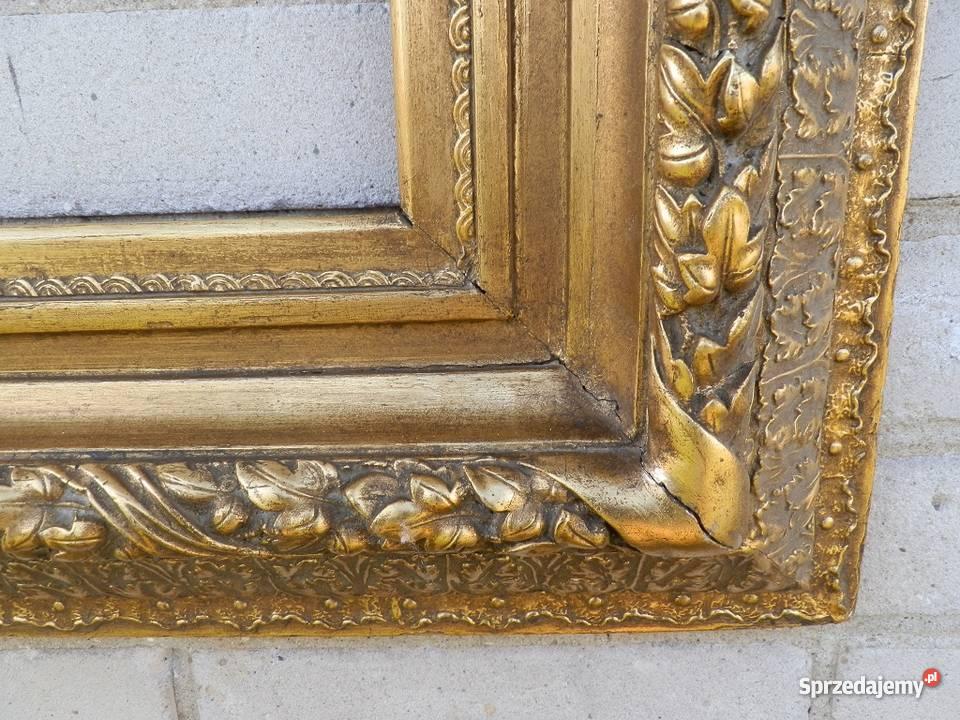 Pałacowa stara rama odcienie żółtego Derewiczna