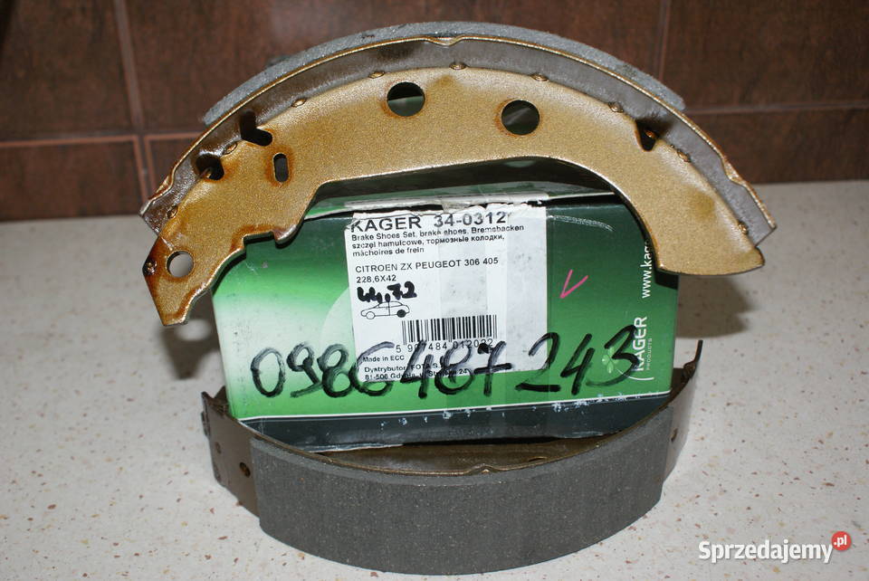 0 986 487 243 BOSCH SZCZĘKI HAMULC PEUGEOT 405 Motoryzacja Białobrzegi sprzedam