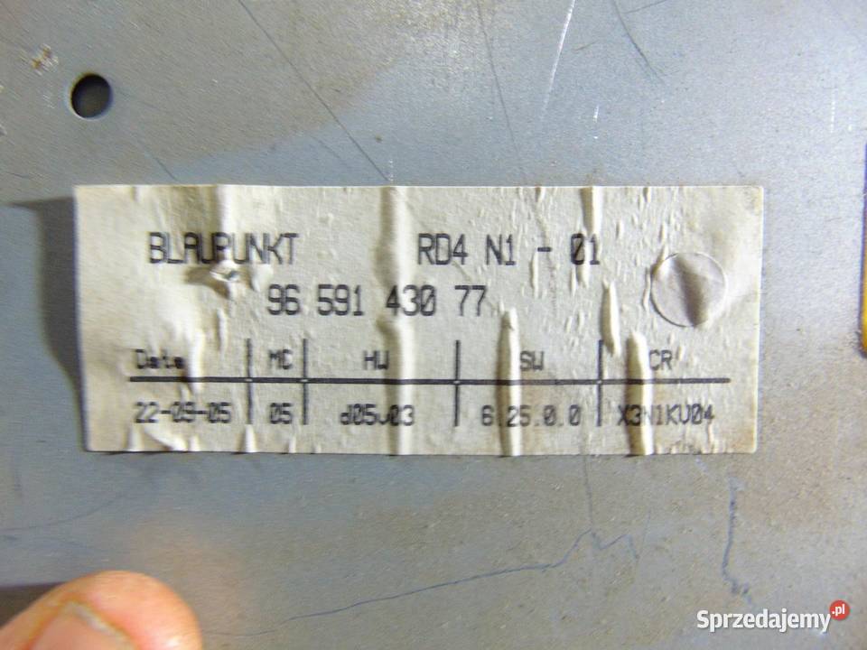 RADIO CD CITROEN C5 I 9659143077 osobowe wielkopolskie