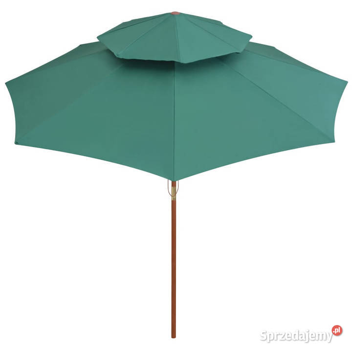 Parasol z podwójnym daszkiem 270x270 drewno Warszawa sprzedam