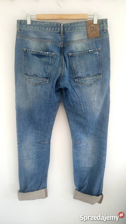 jeansy boyfriendy z dziurami Zara Jeans Biała