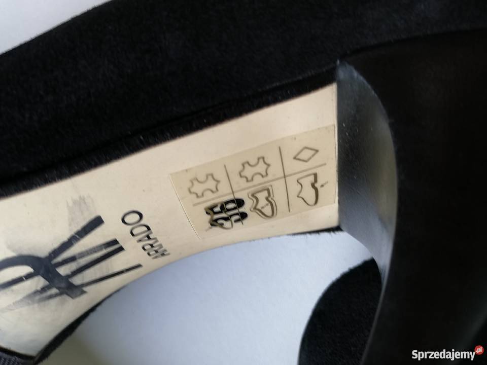 eleganckie czółenka Arrado r 36 24 zamszowe