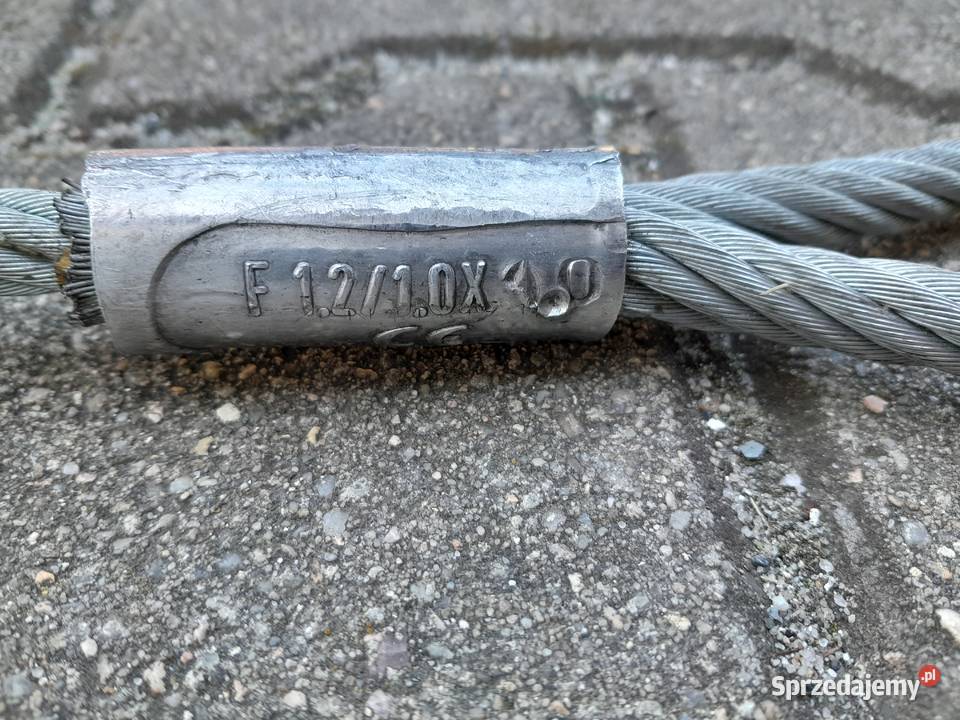 Zawiesie linowe jednocięgnowe pętlowe 12 10 L10 sprzedam