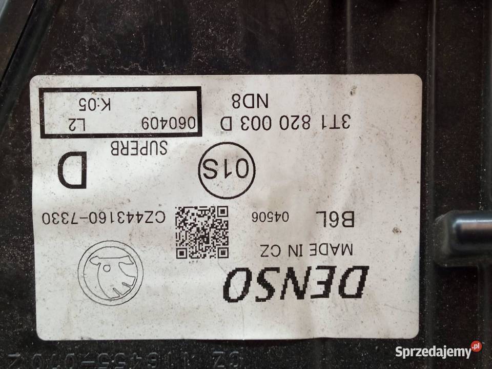NAGRZEWNICA 3T1820003D Skoda Superb II 20082015 osobowe