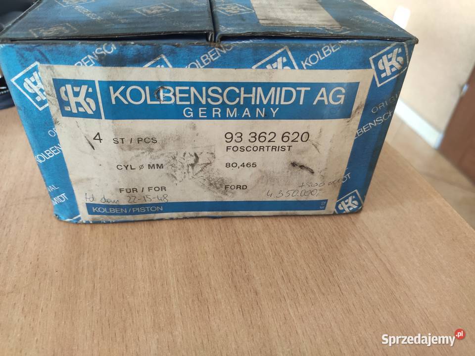 Tłoki Ford Escort 93 362 620 Silniki i osprzęt Limanowa