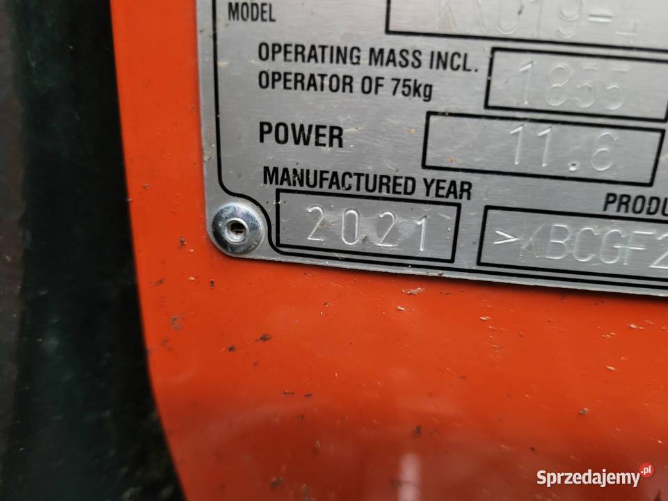 Mini koparka Kubota KX0194 podlaskie Białystok