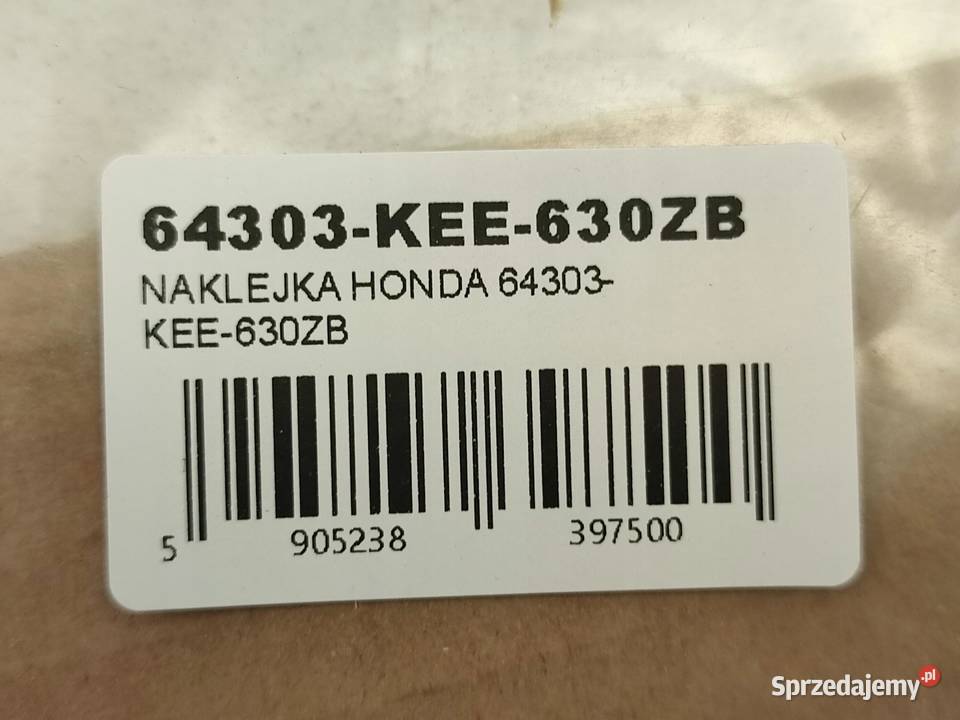 NAKLEJKA PASEK PR CZACHA HONDA BALI 100 EX 1996 sprzedam