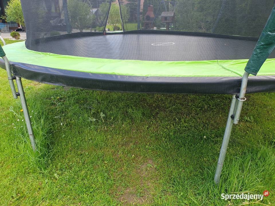 Trampolina ogrodowa 374 12FT z siatką i drabinką Sport małopolskie