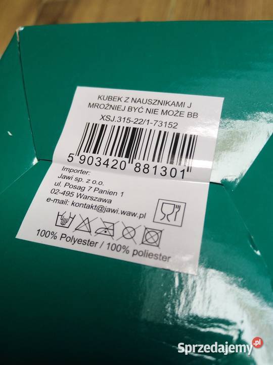 Kubek i nauszniki biały Kubki Nowa Karczma sprzedam