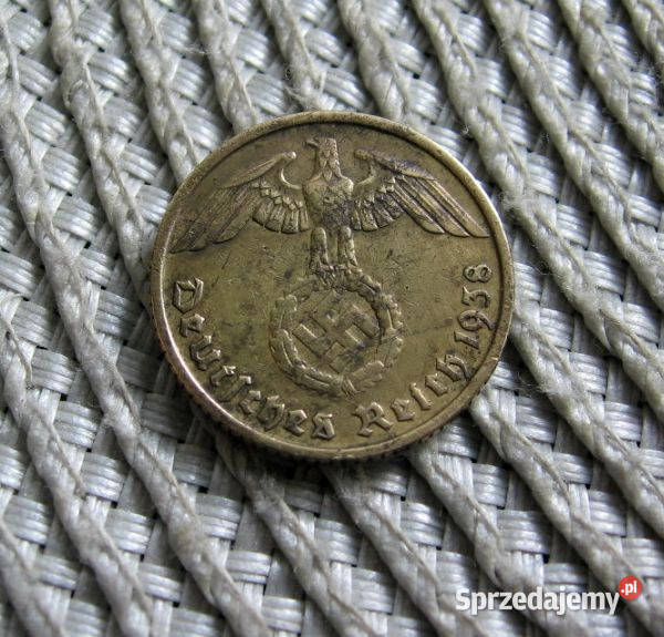 Niemcy 10 Reicbspfennig 1938r D Numizmatyka wielkopolskie sprzedam