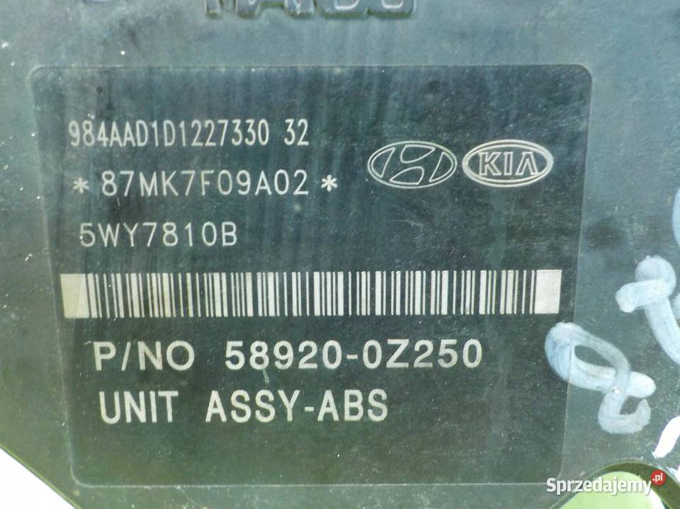 KIA SPORTAGE II 20 CRDI 08r 5D pompa ABS osobowe Pompy hamulcowe Suków