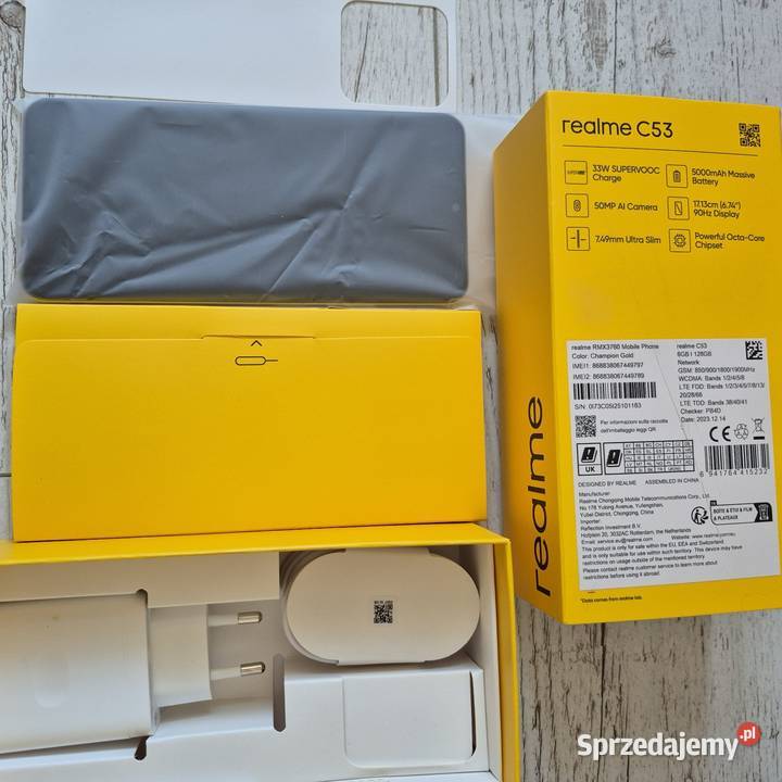 Smartfon Realme C53 6128 GB 67 90Hz złoty Pruszcz Gdański