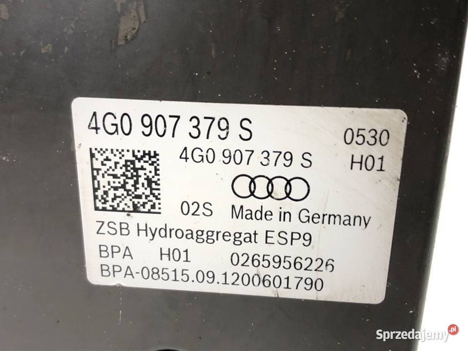 POMPA ABS AUDI A6 C7 4G0907379S 30 326 1018 Układ ABS i ESP