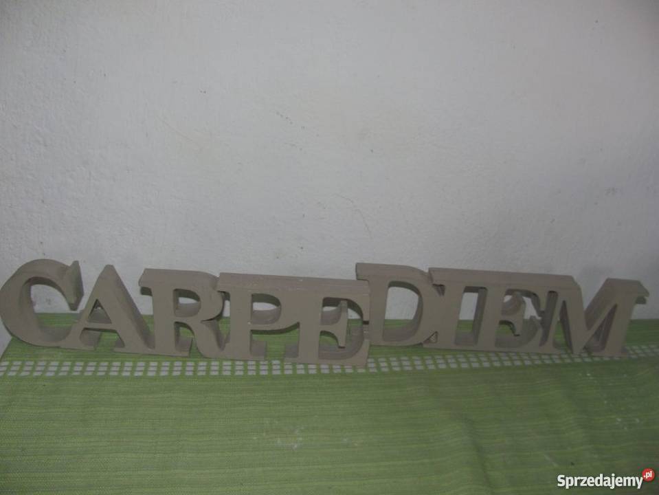 Carpe Diem napis litery 3D solidne 25 grubości lubelskie Zamość