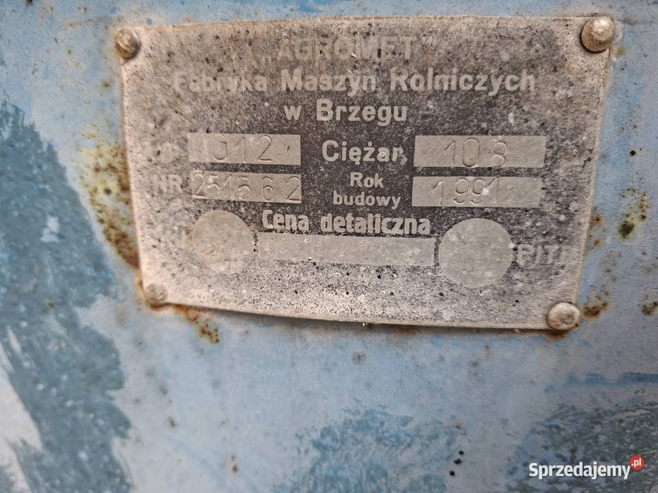 Rozsiewacz do nawozu nieuszkodzony łódzkie Rychłocice sprzedam