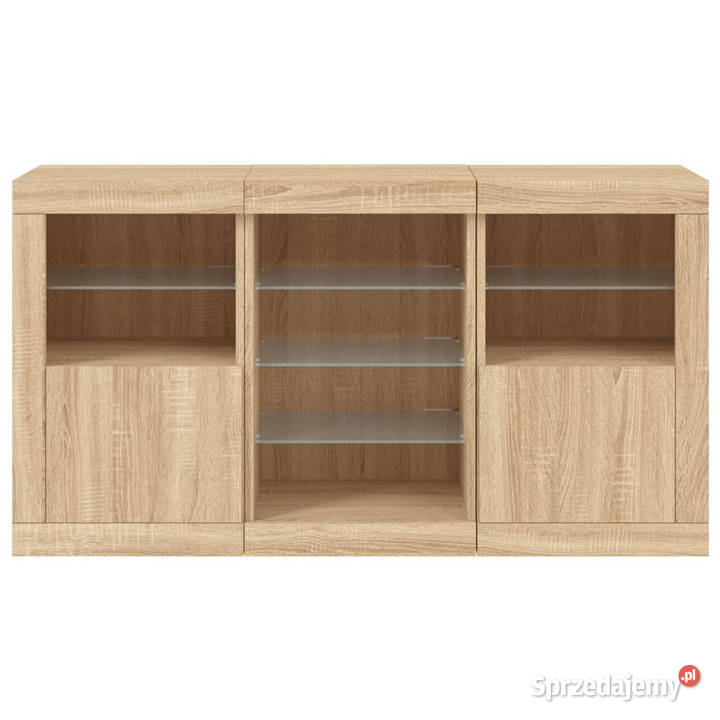 Szafka z oświetleniem LED dąb sonoma 123x37x67 Warszawa