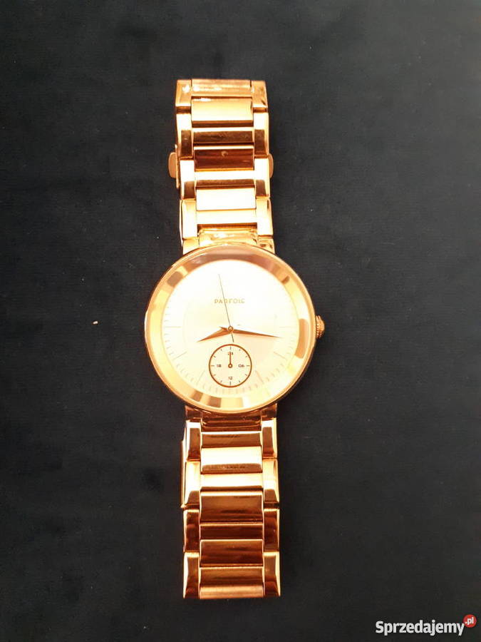 ZŁOTY ZEGAREK PARFOIS BRANSOLETA na rękę Łódź