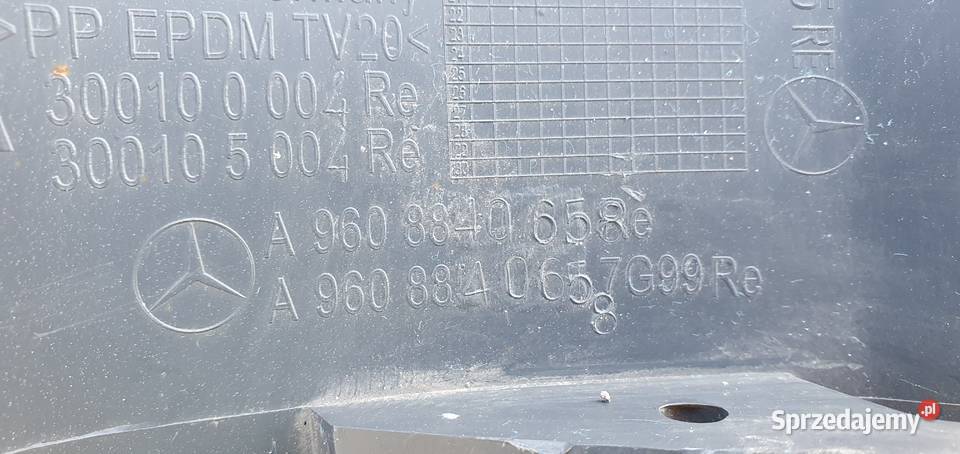 MERCEDES ACTROS MP4 SPOILER OWIEWKA ZDERZAKA Bieleń