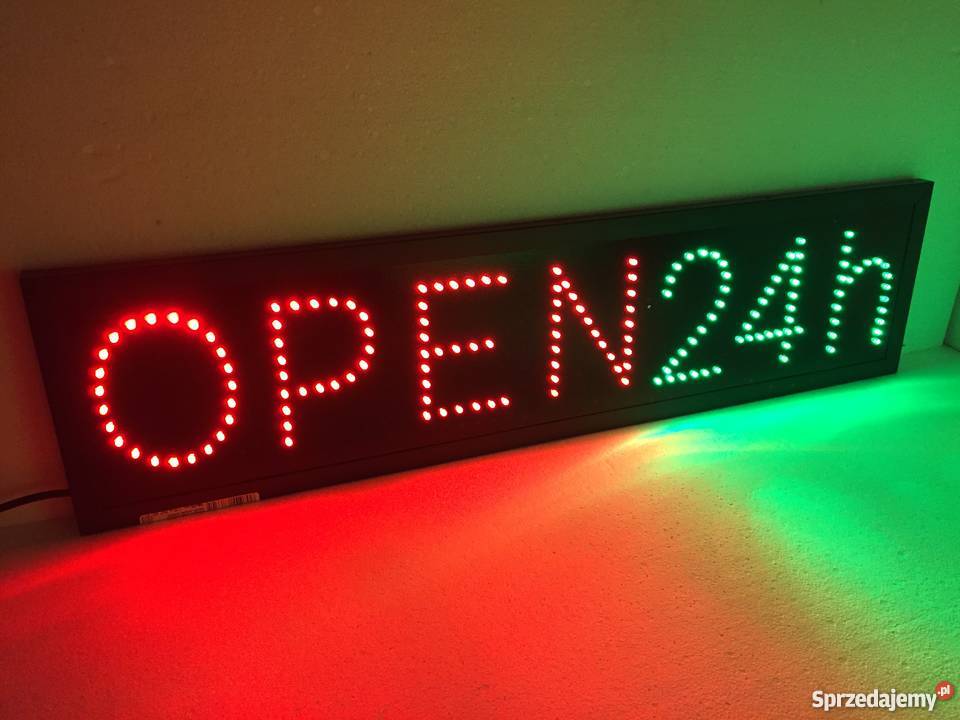 Szyld diodowy 82x20 mocne widoczne mazowieckie Pomiechówek reklama