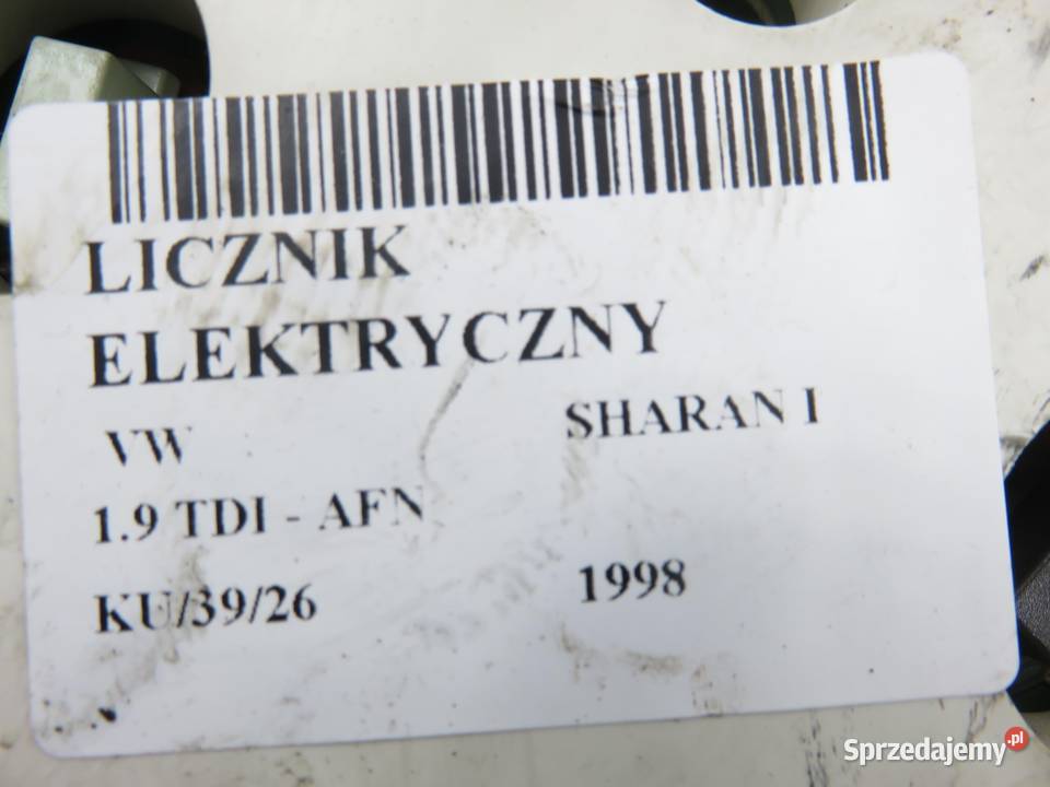 LICZNIK VW SHARAN I 19 TDI 7M0920820S