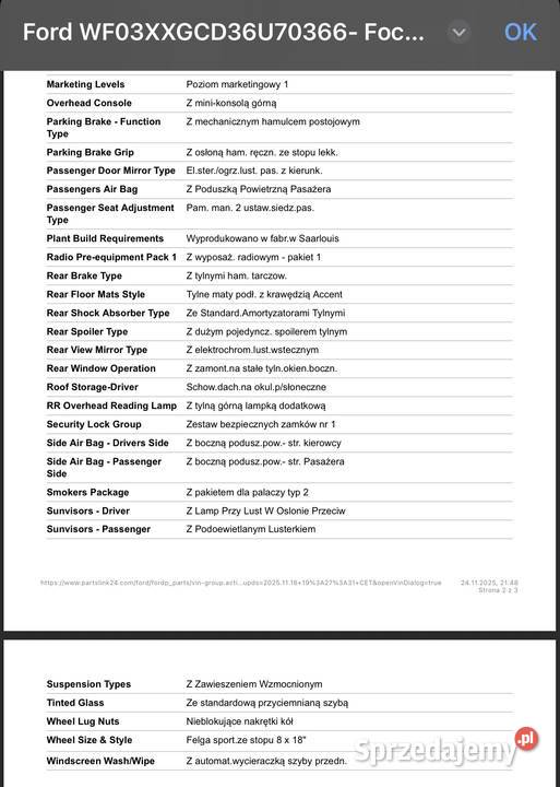 Ford Focus MK2 ST 25t LPG Brodnica